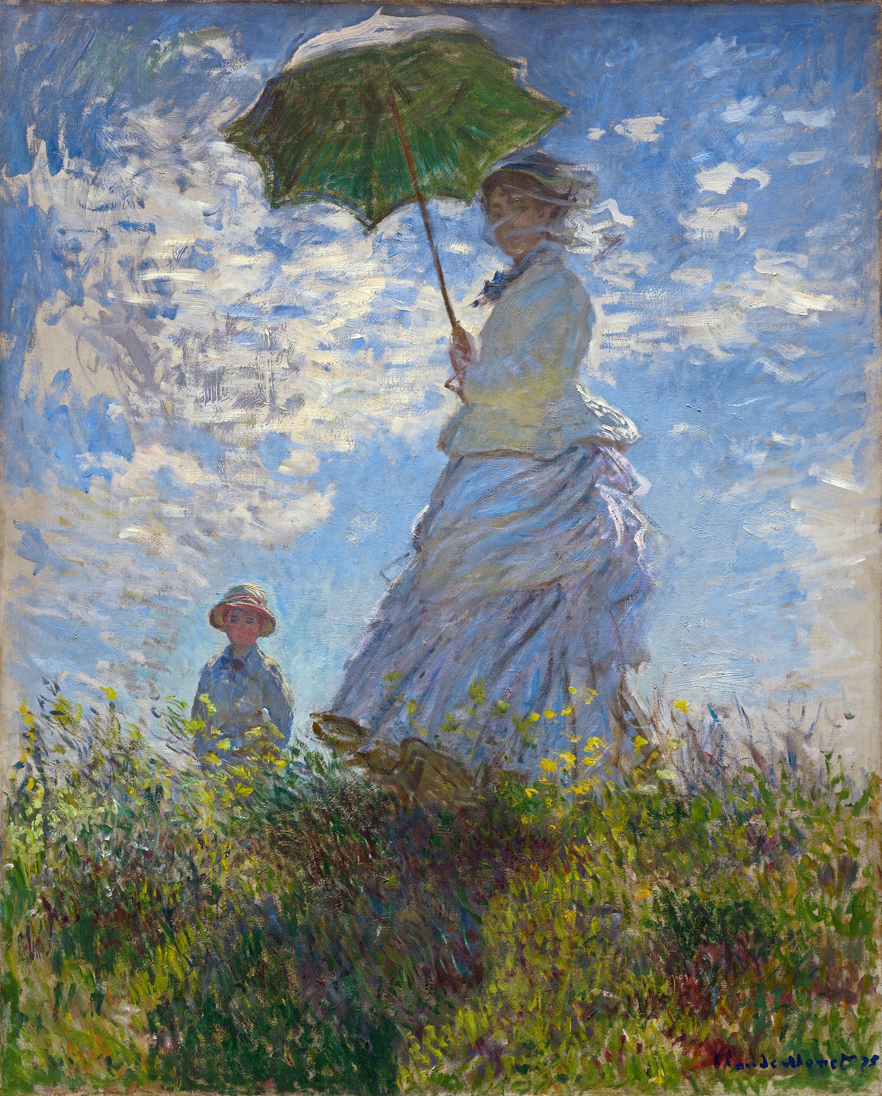 Claude Monet - Mulher com Sombrinha